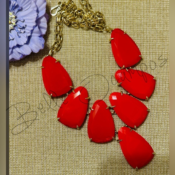 ❌SOLD❌ Kendra Scott RED Harlow/Morgan/Abena Set - Picture 2 of 12